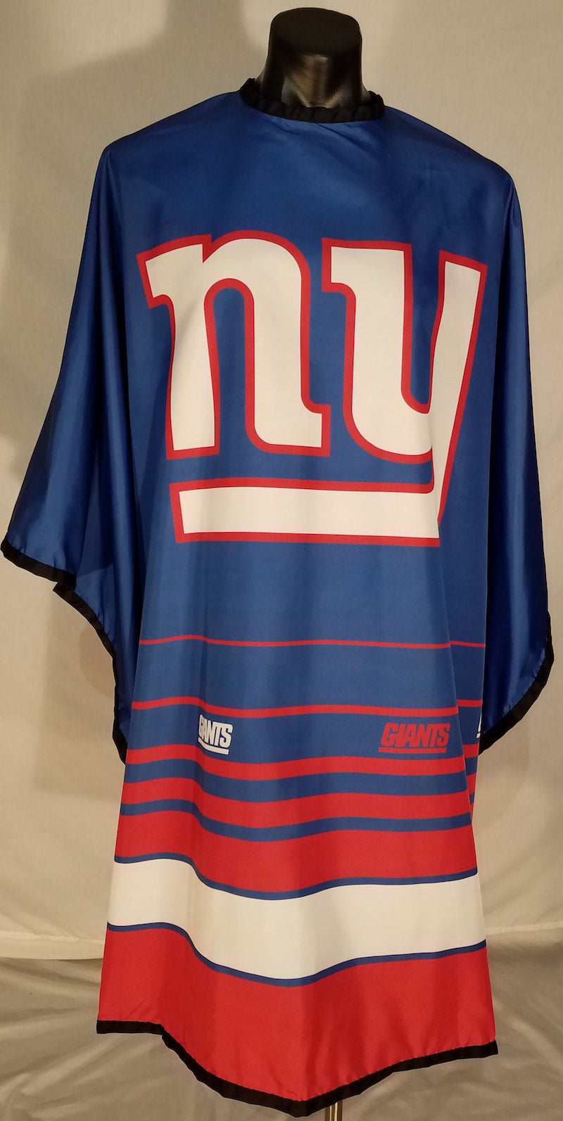 New York Giants My Team Cape, colorful team-themed cape for fans, made by My Team Cape, featuring Giants logo and team colors.