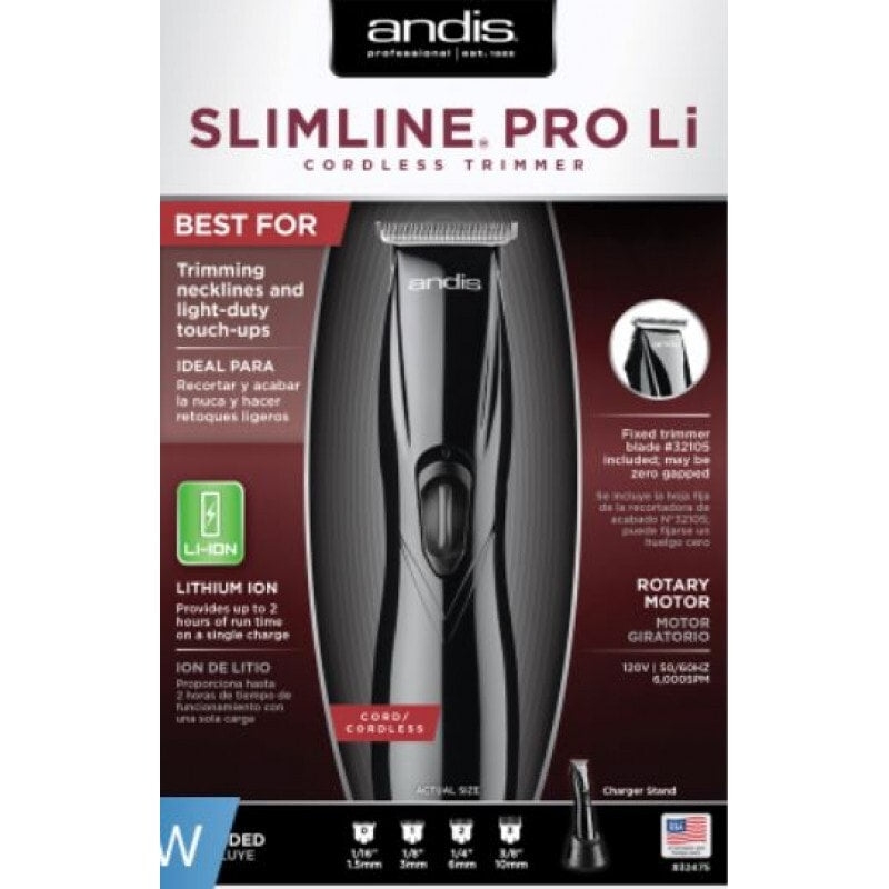 ANDIS SLIMLINE PRO LI TRIMMER BLACK (#33785)