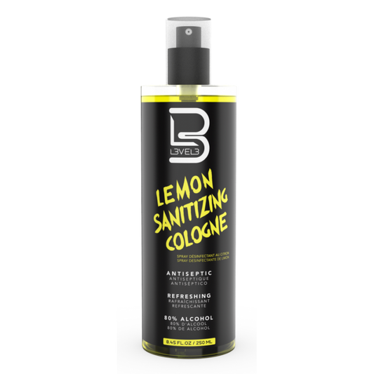 L3VEL3 LEMON SANITIZING COLOGNE 250ML