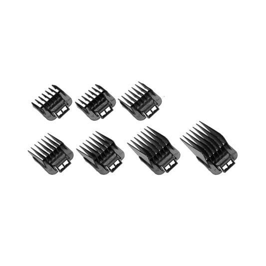 ANDIS SNAP-ON CLIPPER ATTACHMENT COMBS 7PK (#01380)