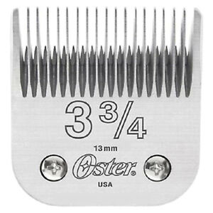 Oster detachable clipper blades in size 00000, showing shiny stainless steel blades for professional grooming.