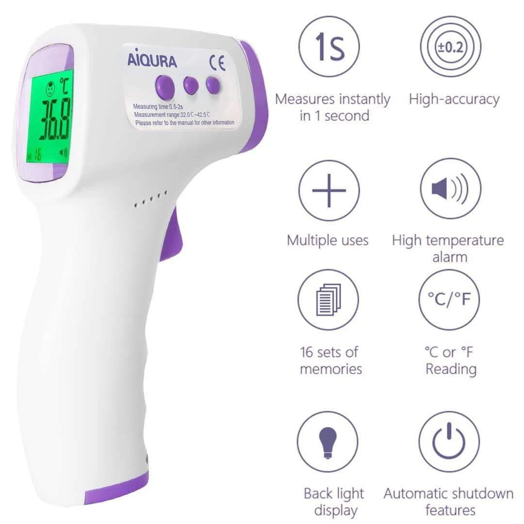 AIQURA INFRARED NON-CONTACT THERMOMETER (#AD801)