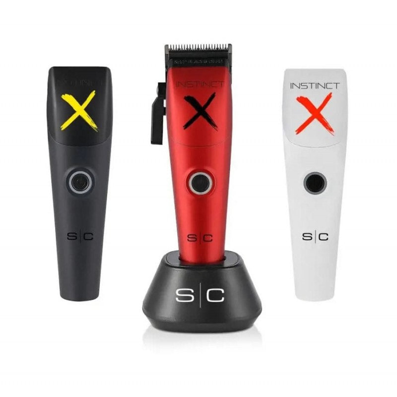 StyleCraft Instinct-X clipper with ergonomic design and adjustable blades, ideal for professional grooming and trimming.