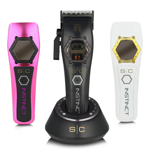 StyleCraft Metal Instinct clipper and shaver combo with sleek metallic design, suitable for precise grooming and shaving.