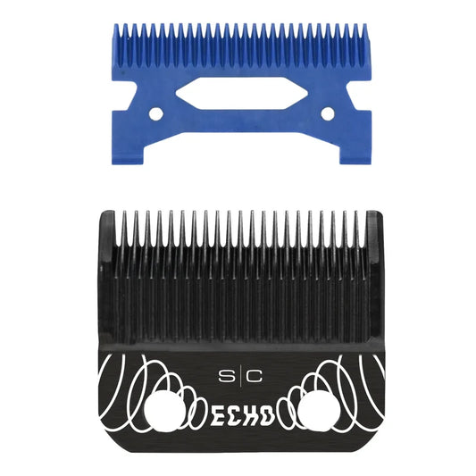 StyleCraft DLC Echo Blade with blue ceramic cutter, professional rotary cutter blade for precise fabric and craft cutting.