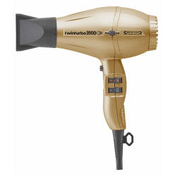 Black Turbo Power Twin Turbo 3900 Advanced Hair Dryer with sleek design and professional styling features.