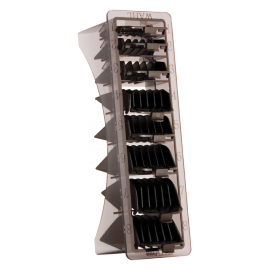 WAHL COMB ORGANIZER W/ 8 BLACK COMBS (#3170-500) - N.O.S. Barber Supply